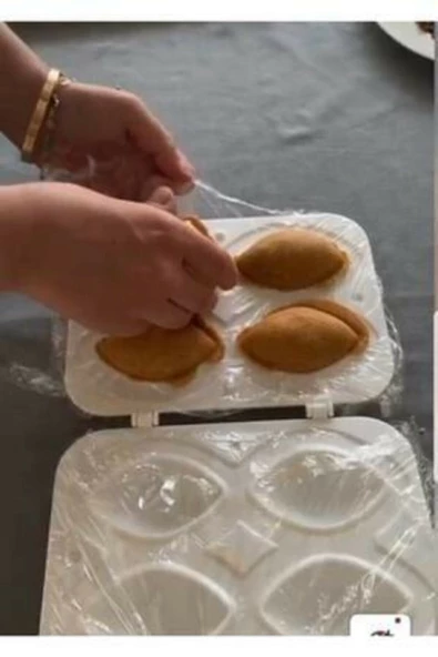 QNİAY Pratik 4'lü Içli Köfte Kalıbı - Içli Köfte Kalıbı Aparatı Katlanabilir Içliköfte Aparatı - Resim 4