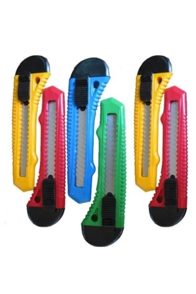 QNİAY Plastik Maket Bıçağı Falçata Geniş Büyük Boy 6lı - 2