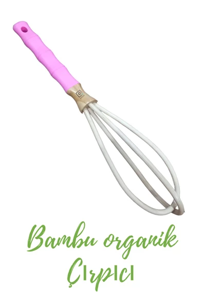 QNİAY Bambu Çırpıcı Yanmaz Yapışmaz Çizmez Hafif Çok rahat kullanışlı Pratik Çırpıcı Mutfak Hazırlama - 2