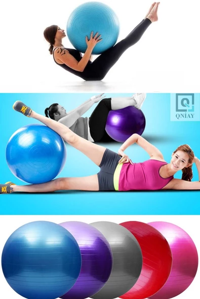 QNİAY Pilates Topu Fitness Egzersiz Kondisyon Rehabilitasyon Pilates Plates Topu(büyük Boy)