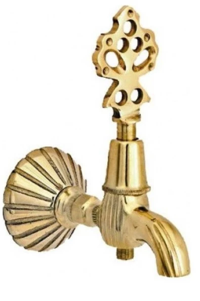 QNİAY Osmanlı Musluk Lüx , Sarı -musluk Başlığı Hamam Başlık