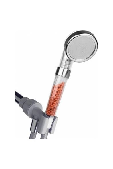 QNİAY Boncuklu Duş Başlığı Terapi Relax Duş Başlığı Spa Duş Başlığı Anyon Spa Kalsiyum Filtreli ürün görseli