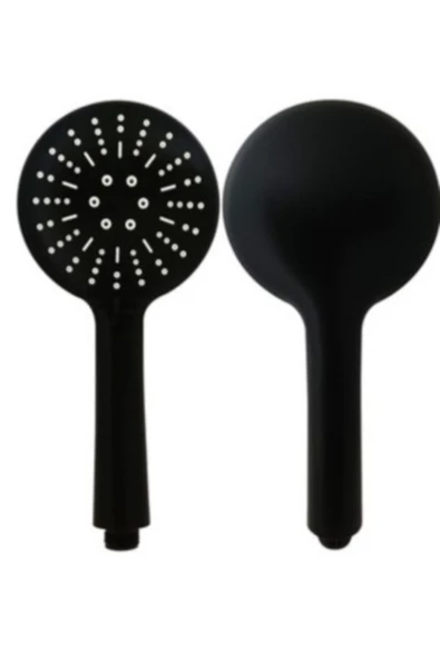 QNİAY Piano Black Duş Başlığı Fonksiyonlu