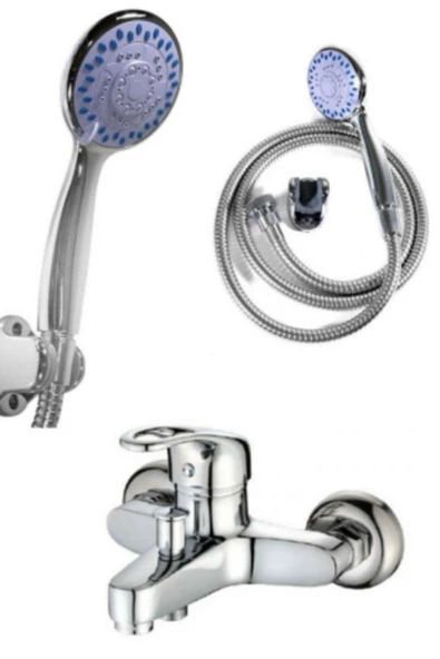 QNİAY Banyo Duş Bataryası Aç Kapa + Onyon Duş Seti