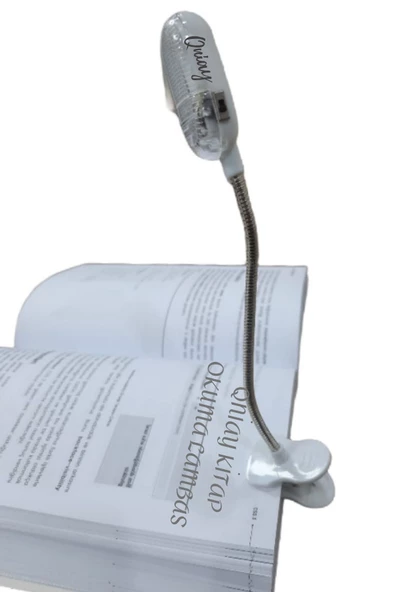 QNİAY Kıskaçlı Led Masa Lambası Yeni Kitap Okuma Işığı Spirali Kıskaçlı Led Lamba ( Pil Hediyeli) - 3