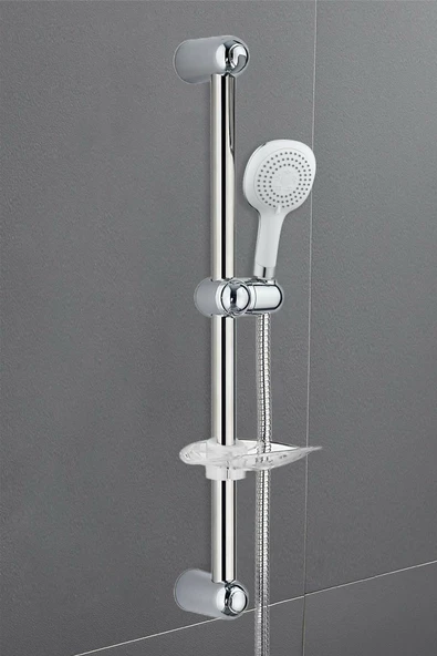 QNİAY Prim Class Whıte Sürgülü Duş Seti