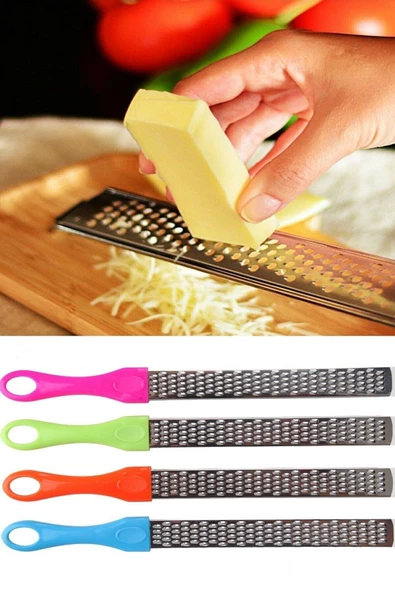 QNİAY Renkli Saplı Limon Peynir Sarımsak Zencefil Vb. Dilimleyicisi Uzun Rende 1adet - 7