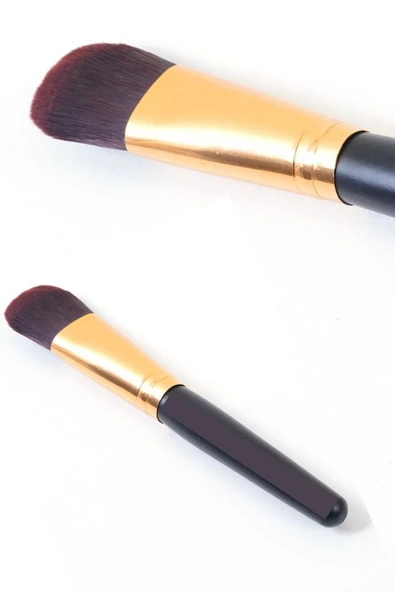 QNİAY Profesyonel Oval Yapılı Kapatıcı Fırçası Fondoten Allık Fırçası - 3