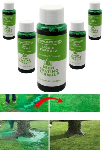 QNİAY Yedek Solüsyon Hydro Mousse 20 Adet Çim Ekme Solüsyonu 50 ml Bahçe Hobi Çiçek Ekme - 2