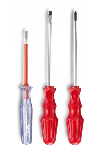 QNİAY 3'lü Tornavida Seti Düz + Yıldız Tornavida+kontrol Kalemi 004