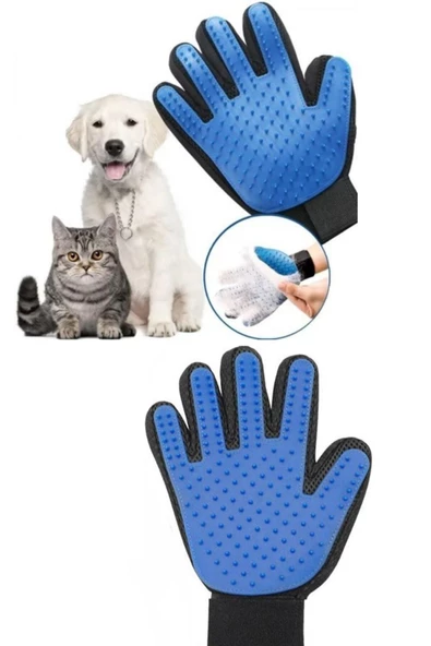 QNİAY Kedi Köpek Tüy Toplama Eldiveni Kıl Alıcı Toplayıcı Tarak Pratik Eldiven - Resim 2