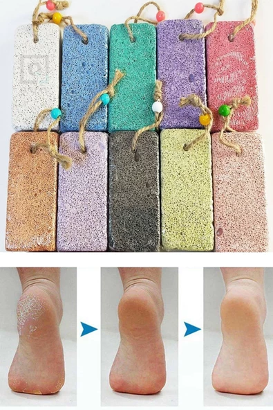 QNİAY Topuk Taşı Doğal Pomza El Ayak Bakım Nasır Taşı (1 Adet) Manikür Pedikür Cilt Bakım