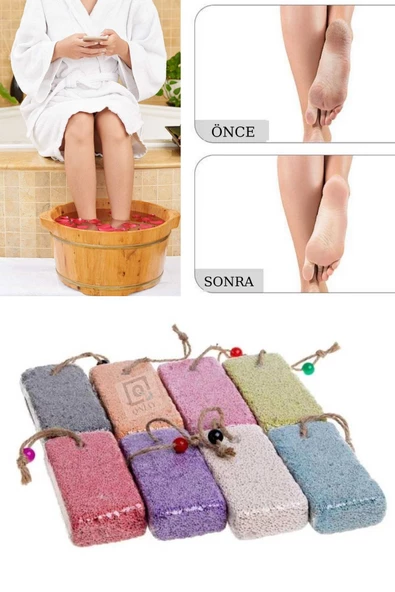 QNİAY Cilt Topuk Taşı (15 Adet)topuk Kazıyıcı Poza Peeling Banyo Pedikür Manikür Nasır Doğal Ayak Bakımı