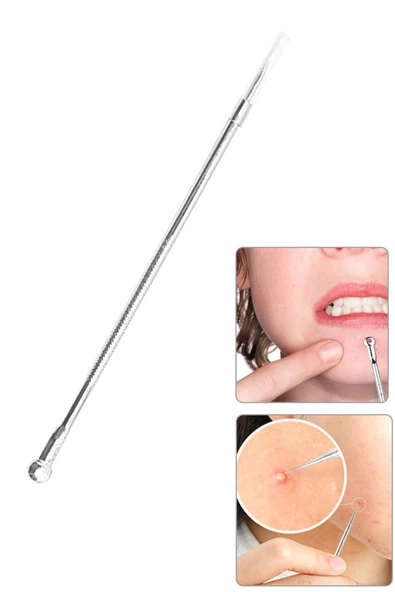 QNİAY Iğne Komedon Sivilce Akne Iğne Aracı Yüz Bakımı Siyah Nokta Akne Leke Çıkarıcı - 2