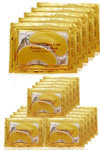 QNİAY Kolajen Gözaltı Maskesi Gold Göz Altı Maskesi Altın Yüz Cilt Bakımı 4 Paket - (2Lİ ADET) Kolojen - 6