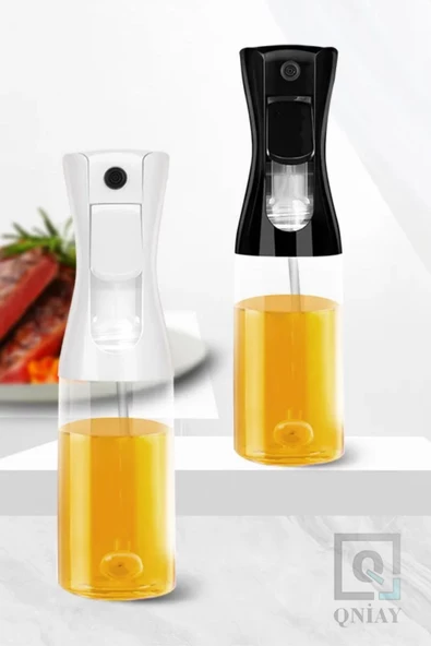 QNİAY Chef Sprey Sunum Yağdanlık Püskürtme Sprey Cam Şişe Zeytinyağı Sirke Yağ Limon Airfryer Kamp Barbekü - 2