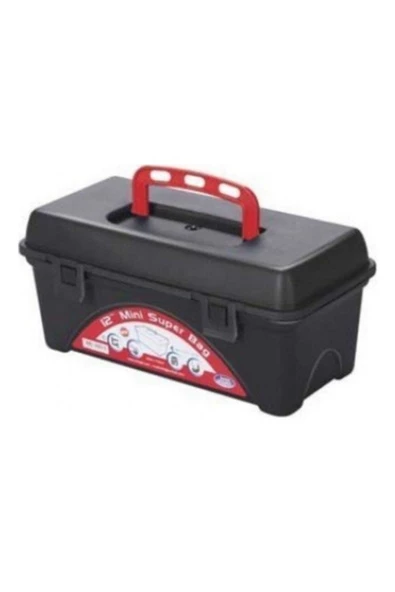 QNİAY 12 Inç Plastik Takım Çantası Mini Plastik Çok Amaçlı Klasik Takım Alet Çantası - 3