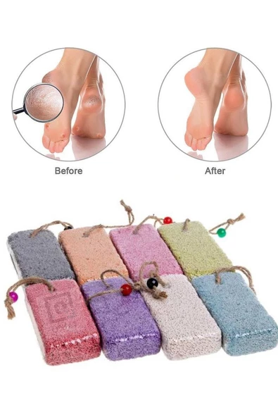 QNİAY Topuk Taşı Doğal Pomza El Ayak Bakım Nasır Taşı (1 Adet) Manikür Pedikür Cilt Bakım - 6