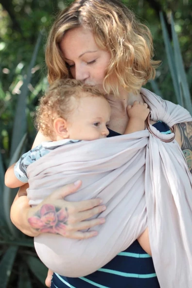 SVAVA Baby Sling Bebek Taşıma Askısı Şalı, Keten Kumaşlı Kanguru