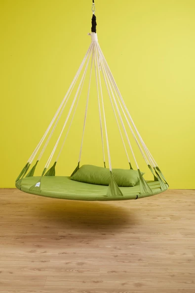 SVAVA Ruby Yastıklı Ev Tipi Ve Dış Mekan Hamak (160 Cm Çap) - Bahçe, Balkon Hamak Salıncak (yeşil) - Resim 4