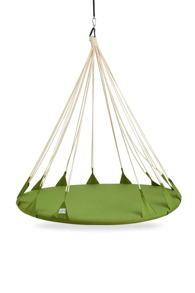 SVAVA Ruby Yastıklı Ev Tipi Ve Dış Mekan Hamak (160 Cm Çap) - Bahçe, Balkon Hamak Salıncak (yeşil) - Resim 5
