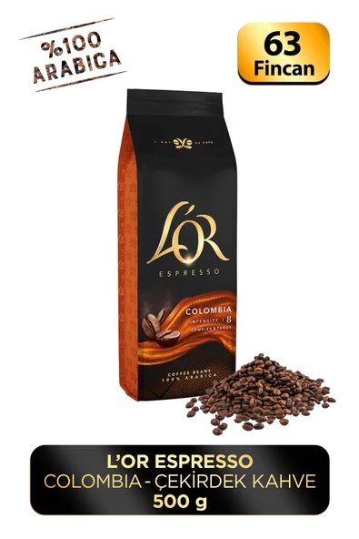 L'OR - Espresso Colombıa Çekirdek Kahve 500gr