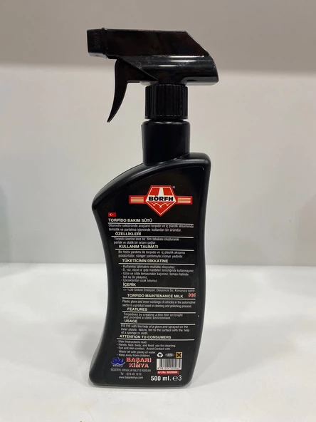 BÖRFH Torpido Bakım Sütü 500ml - 2