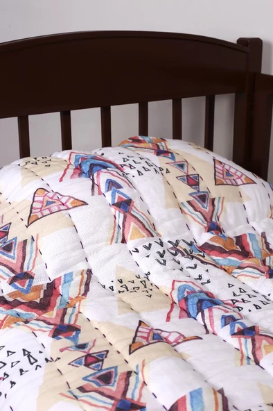 %100 Pamuk Çocuk Müslin Yorgan - El İşlemeli 100x150 cm - ZTD200 ZT089 - 2