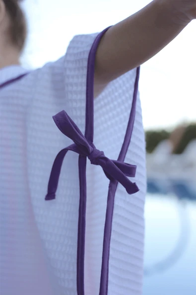 Luckka Pike Çocuk Panço & Bornoz Waffle Kumaş - ZTPNÇ00  1-5 Yaş Kırmızı - 4