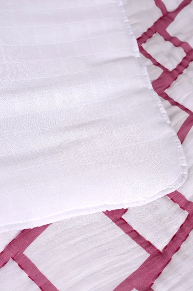 %100 Pamuk Çocuk Müslin Yorgan - El İşlemeli 100x150 cm - ZTD200 ZT112 - 4