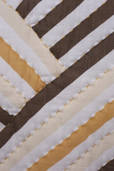 %100 Pamuk Bebek Müslin Yorgan - Oyun Matı El İşlemeli 70x100 cm - ZTD100 ZT047 - 4