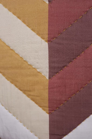 %100 Pamuk Bebek Müslin Yorgan - Oyun Matı El İşlemeli 70x100 cm - ZTD100 ZT070 - 4