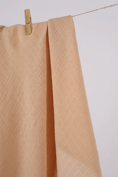 LUCKKA Renkli Çok Amaçlı Müslin Örtü Battaniye - ZTC000 Bej - 3