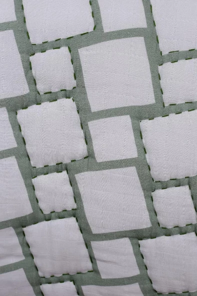 %100 Pamuk Bebek Müslin Yorgan - Oyun Matı El İşlemeli 70x100 cm - ZTD100 ZT058 - 4