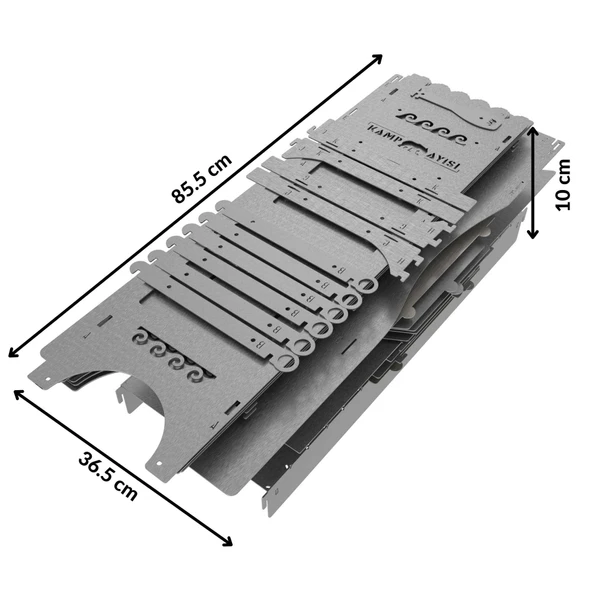 Kamp Ayısı® ForgeOut Pro™ Sobalı ve Izgaralı Taşınabilir Çantalı Katlanabilir 3mm Çelik Outdoor Mutfak Tezgahı - 2