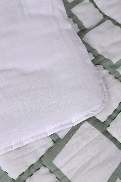 %100 Pamuk Çocuk Müslin Yorgan - El İşlemeli 100x150 cm - ZTD200 ZT113 - 4