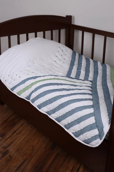 %100 Pamuk Çocuk Müslin Yorgan - El İşlemeli 100x150 cm - ZTD200 ZT087