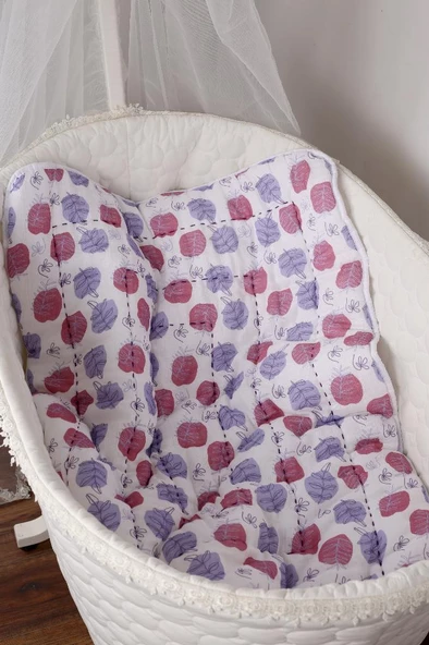 %100 Pamuk Bebek Müslin Yorgan - Oyun Matı El İşlemeli 70x100 cm - ZTD100 ZT054 - 4