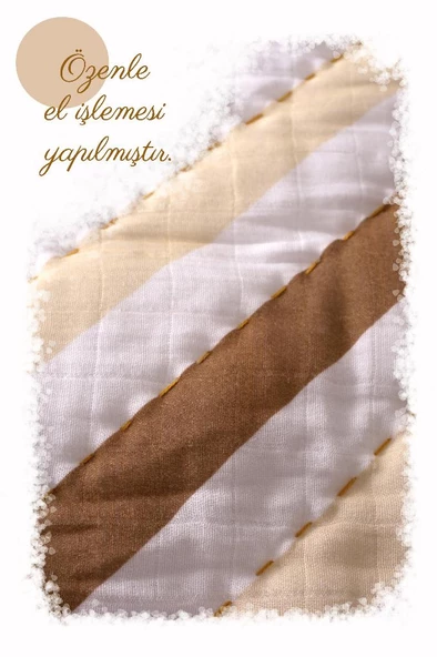 %100 Pamuk Çocuk Müslin Yorgan - El İşlemeli 100x150 cm - ZTD200 ZT086 - 3