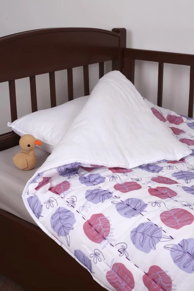 %100 Pamuk Çocuk Müslin Yorgan - El İşlemeli 100x150 cm - ZTD200  ZT117 - 2