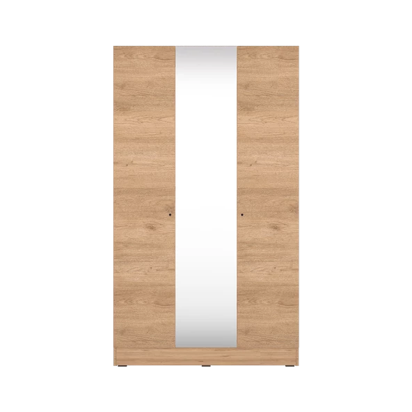 Trendline 3 Kapaklı Aynalı Gardırop-Florida Meşe 120x207x53 cm - 6