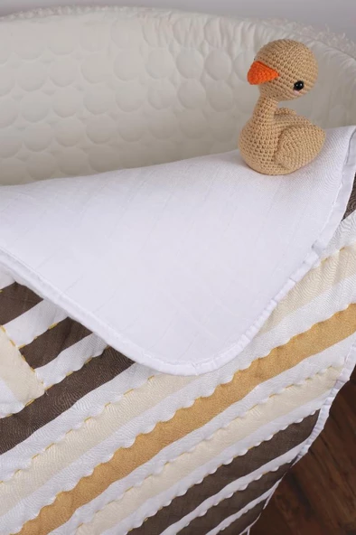 %100 Pamuk Bebek Müslin Yorgan - Oyun Matı El İşlemeli 70x100 cm - ZTD100  ZT047 - 3