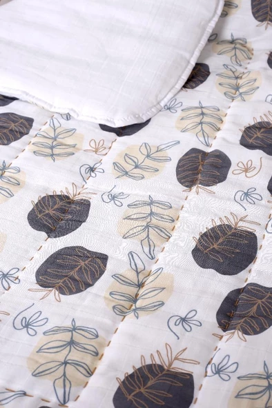 %100 Pamuk Çocuk Müslin Yorgan - El İşlemeli 100x150 cm - ZTD200  ZT118 - 5