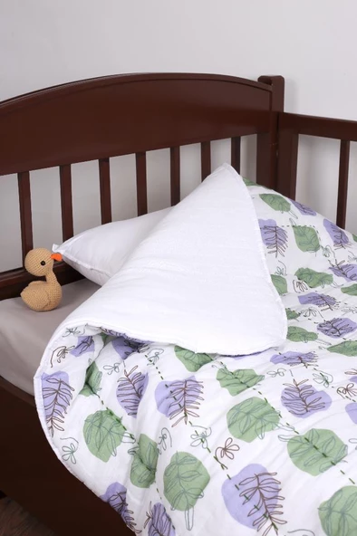 %100 Pamuk Çocuk Müslin Yorgan - El İşlemeli 100x150 cm - ZTD200 ZT116 - 2