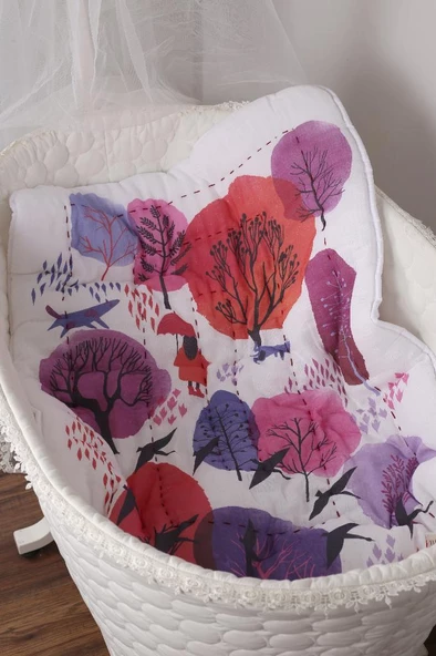 %100 Pamuk Bebek Müslin Yorgan - Oyun Matı El İşlemeli 70x100 cm - ZTD100 ZT052 - 5