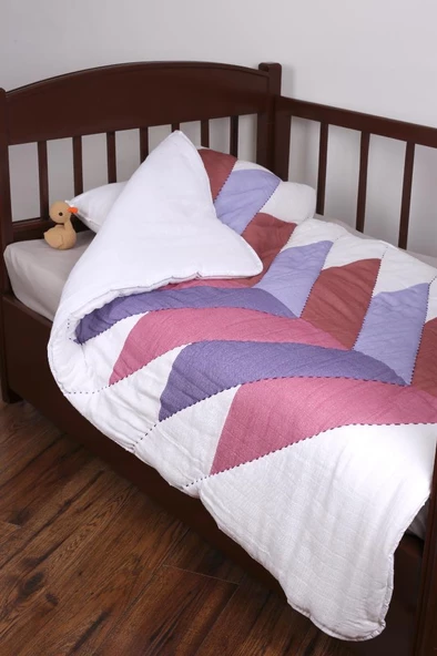 %100 Pamuk Çocuk Müslin Yorgan - El İşlemeli 100x150 cm - ZTD200 ZT101