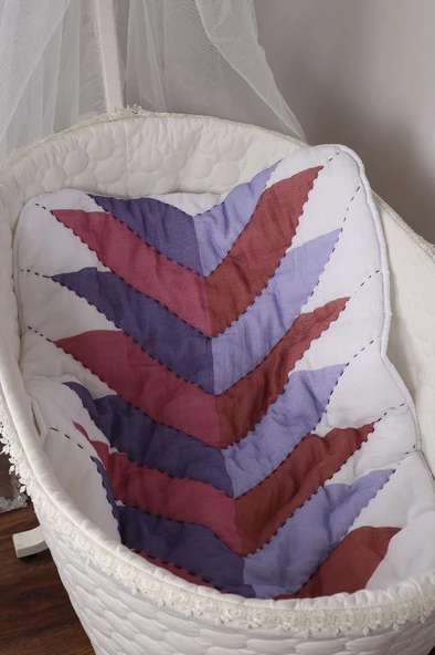 %100 Pamuk Bebek Müslin Yorgan - Oyun Matı El İşlemeli 70x100 cm - ZTD100 ZT069 - 5