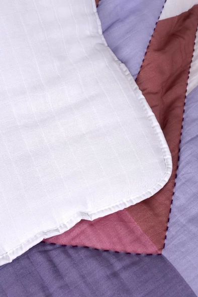 %100 Pamuk Çocuk Müslin Yorgan - El İşlemeli 100x150 cm - ZTD200 ZT101 - 4