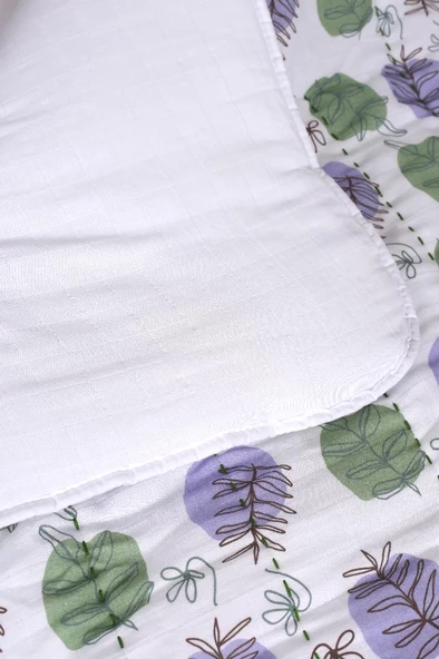 %100 Pamuk Çocuk Müslin Yorgan - El İşlemeli 100x150 cm - ZTD200 ZT116 - 5