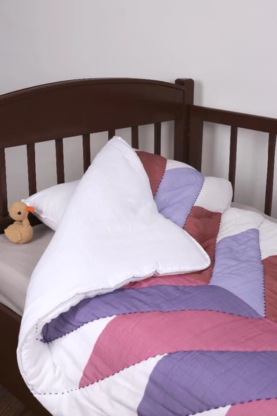 %100 Pamuk Çocuk Müslin Yorgan - El İşlemeli 100x150 cm - ZTD200 ZT101 - 2